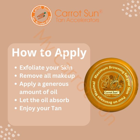 Carrot Sun Tan Accelerator Gold Cream with Almond Oil and L-Tyrosine - Picture 6 of 6